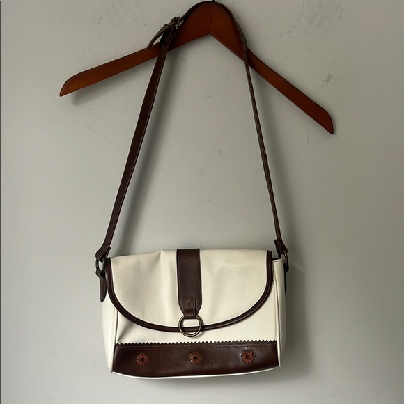 Liz Claiborne Handbags - Vtg 90s Liz Claiborne Brown and White Women’s Crossbody Purse 🔴
